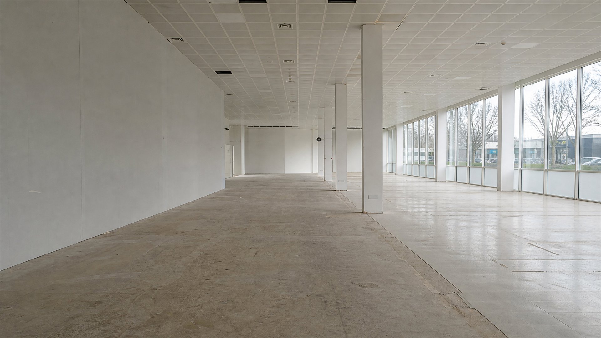 An emptied commercial unit in Norfolk after a full clearance